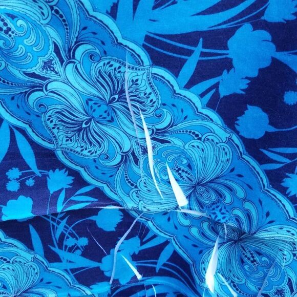 Coldwater Creek Blue Floral Layered Top size Large (14) - Picture 7 of 7